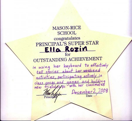 Ella's principal star (her third)